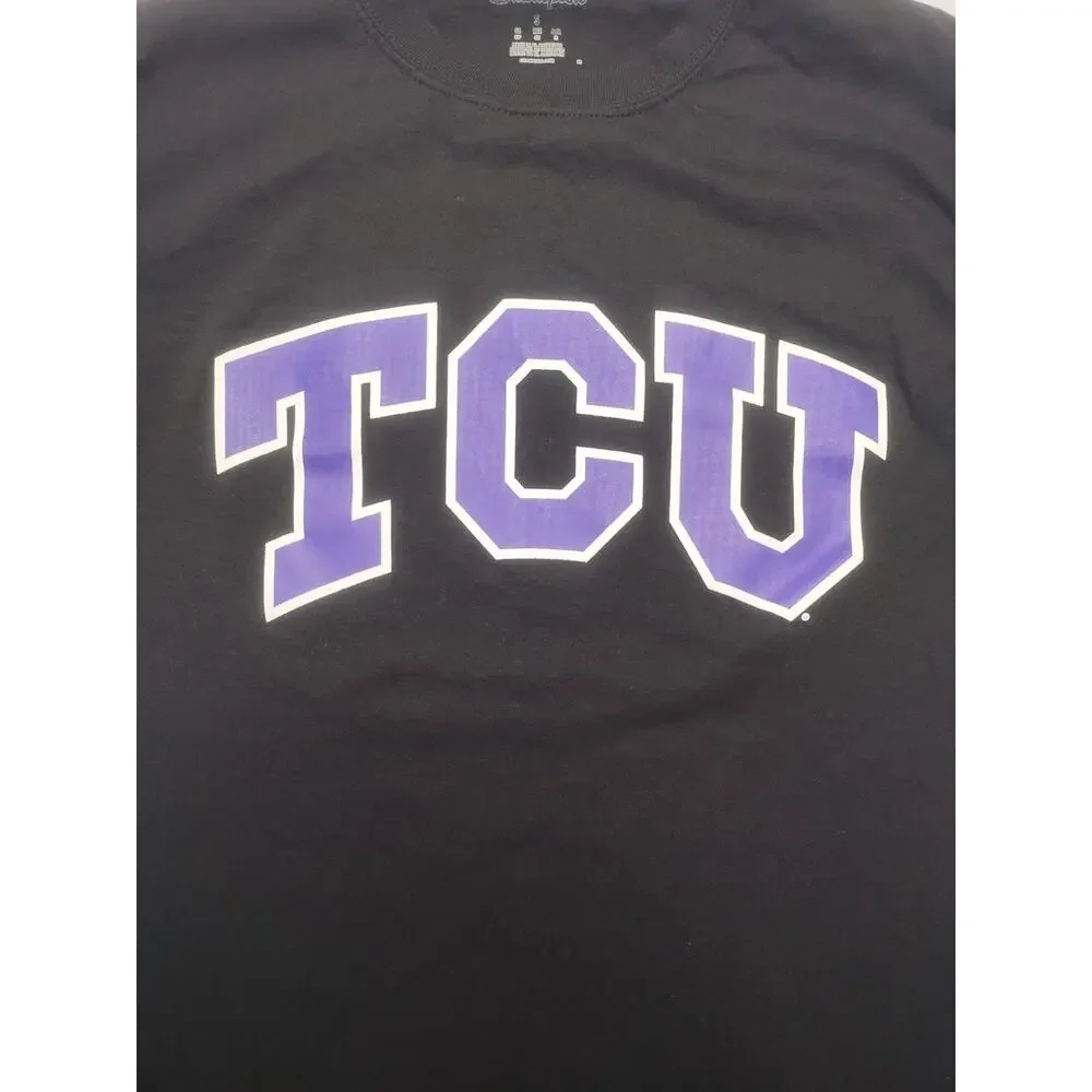 Champion TCU Texas Christian University Men’s Large Black S Shirt - Picture 3 of 10